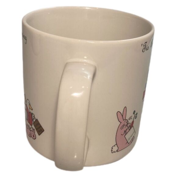 Tis the Season to Go Shopping Christmas Mug Russ Berrie Vintage 80s Funky Retro - Picture 6 of 14